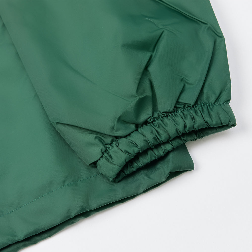 North N Logo Coach Jacket - Dark Green/White