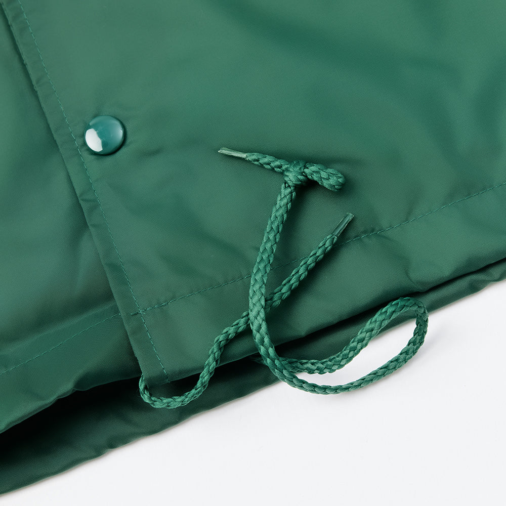 North N Logo Coach Jacket - Dark Green/White