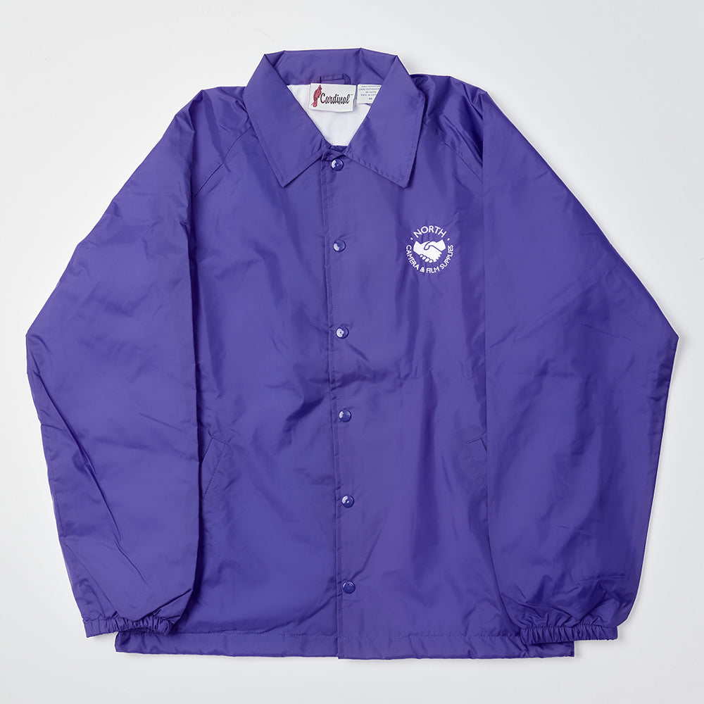 North Supplies Logo Coach Jacket - Purple/White