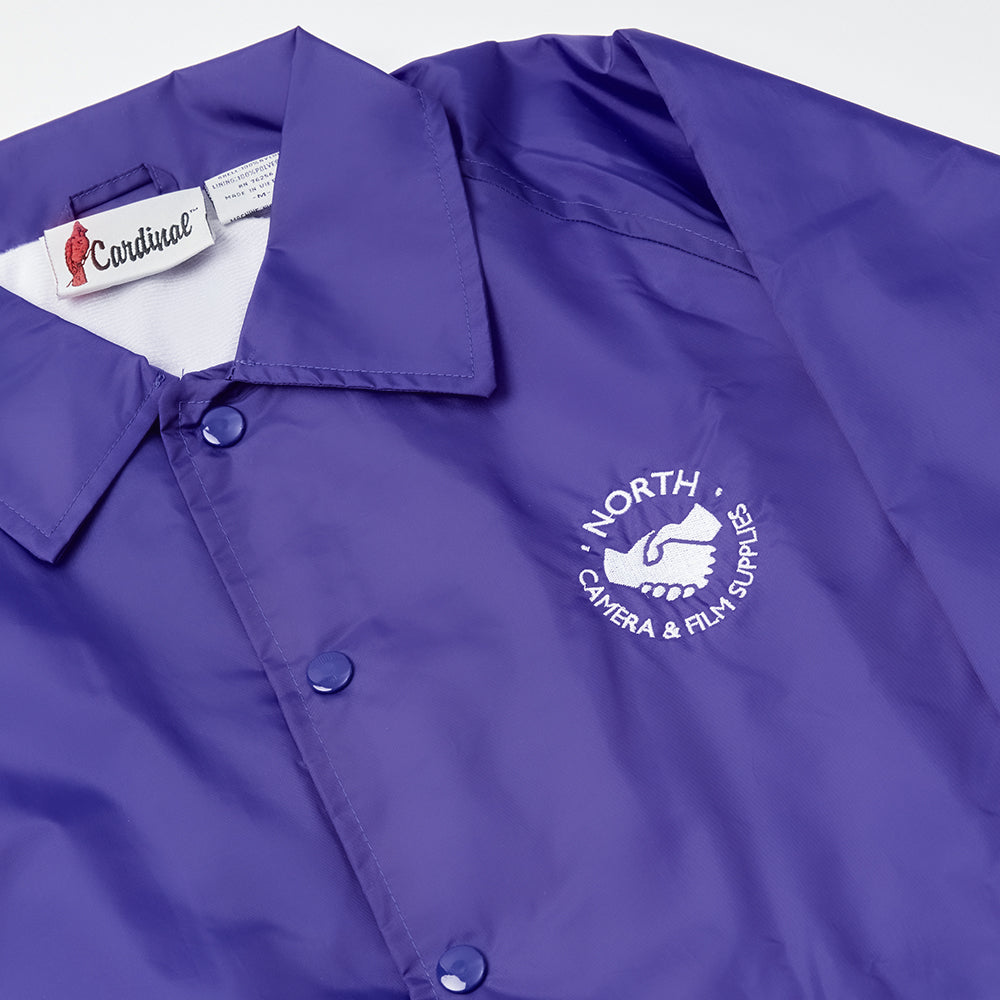 North Supplies Logo Coach Jacket - Purple/White