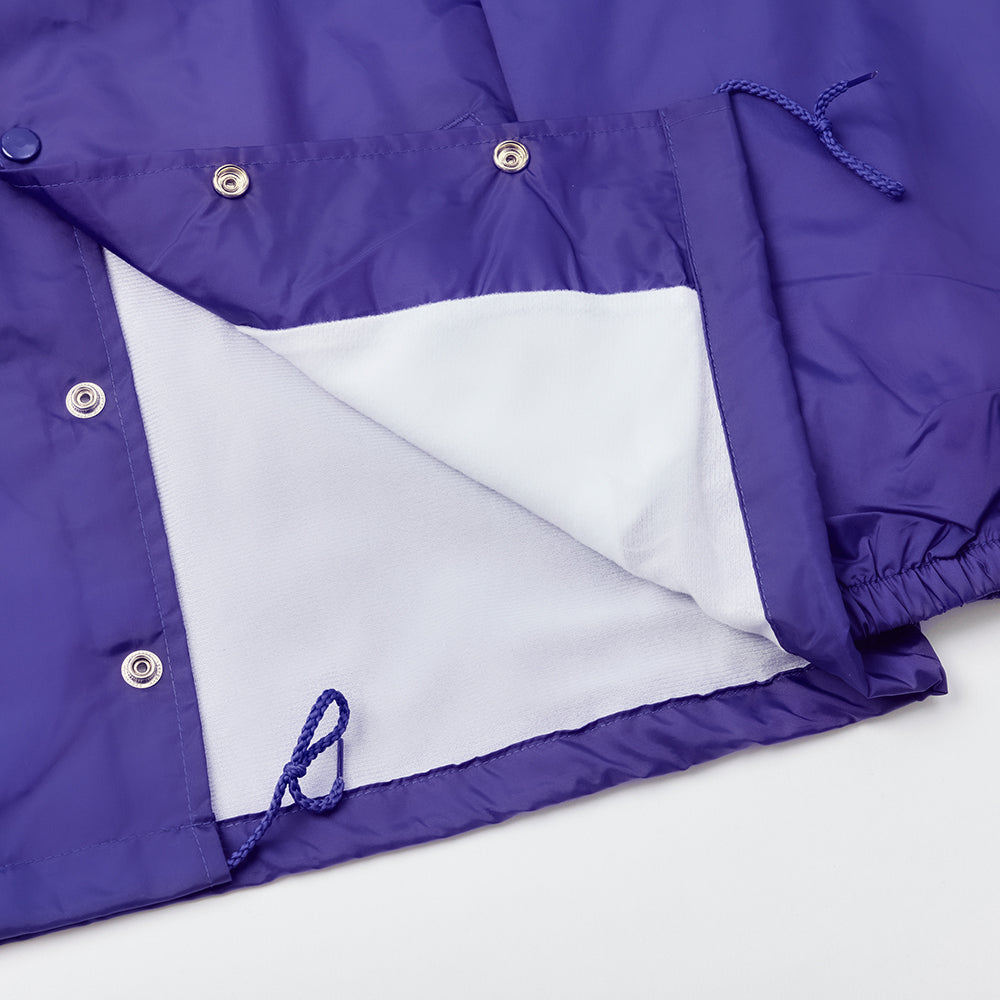 North Supplies Logo Coach Jacket - Purple/White