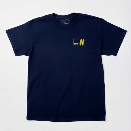 North N Logo T-shirt - Navy/Amber/Smoke